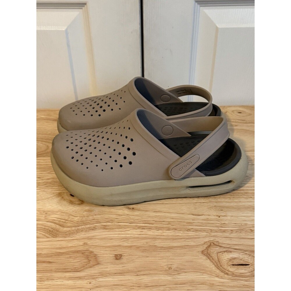 Crocs Taupe Tan Inmotion LiteRide Clog M5/W7 Comfort Cushion Pivoting Strap
